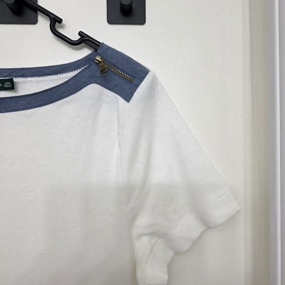 Ralph Lauren Blue and White Supper Soft Cotton Short Sleeve T-Shirt Size L - Picture 11 of 11